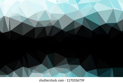 Light BLUE vector abstract mosaic backdrop. Shining colored illustration in a Brand new style. The best triangular design for your business.