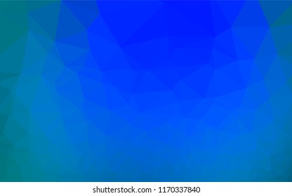 Light BLUE vector abstract mosaic background. Shining colored illustration in a Brand new style. Brand new style for your business design.