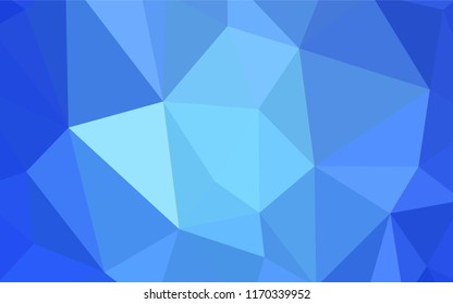 Light BLUE vector abstract mosaic backdrop. Glitter abstract illustration with an elegant triangles. Brand new style for your business design.