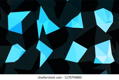 Light BLUE vector abstract mosaic background. Colorful illustration in abstract style with gradient. The completely new template can be used for your brand book.