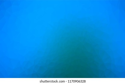 Light BLUE vector abstract mosaic pattern. A sample with polygonal shapes. The template can be used as a background for cell phones.