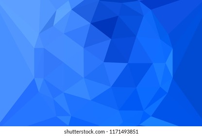 Light BLUE vector abstract mosaic pattern with a diamond. Colorful illustration in a polygonal style. New template for your brand book.