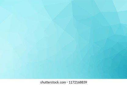 Light BLUE vector abstract mosaic backdrop. Triangular geometric sample with gradient.  Brand new design for your business.
