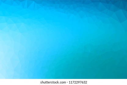Light BLUE vector abstract mosaic pattern. A vague abstract illustration with gradient. The best triangular design for your business.