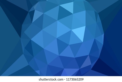 Light BLUE vector abstract mosaic pattern with a diamond. Colorful illustration in a polygonal style. Pattern for a brand book's backdrop.