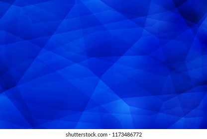 Light BLUE vector abstract mosaic backdrop. Polygonal abstract illustration with gradient. A completely new design for your leaflet.