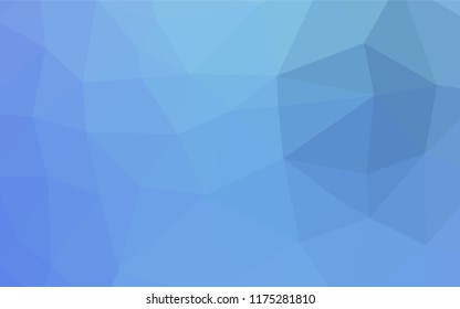 Light BLUE vector abstract mosaic background. A vague abstract illustration with gradient. A completely new template for your business design.