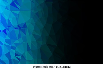 Light BLUE vector abstract mosaic backdrop. Creative geometric illustration in Origami style with gradient. The polygonal design can be used for your web site.