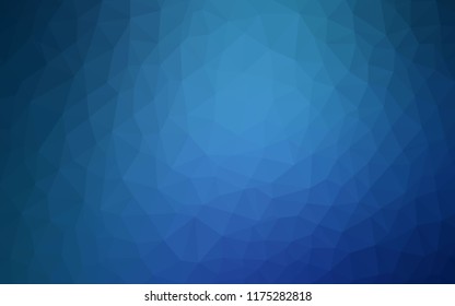 Light BLUE vector abstract mosaic backdrop. Elegant bright polygonal illustration with gradient. A new texture for your web site.