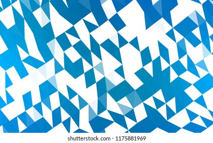 Light BLUE vector abstract mosaic pattern. An elegant bright illustration with gradient. The textured pattern can be used for background.
