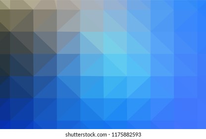 Light BLUE vector abstract mosaic backdrop. Elegant bright polygonal illustration with gradient. A new texture for your web site.