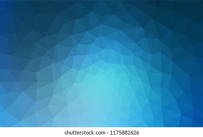 Light BLUE vector abstract mosaic pattern. Shining colorful illustration with triangles. Textured pattern for your backgrounds.