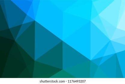 Light BLUE vector abstract mosaic pattern. Shining colored illustration in a Brand new style. A new texture for your design.