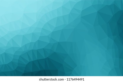 Light BLUE vector abstract mosaic background. Shining illustration, which consist of triangles. Brand new style for your business design.