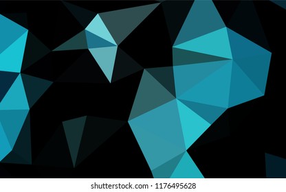 Light BLUE vector abstract mosaic background. A sample with polygonal shapes. Brand new design for your business.