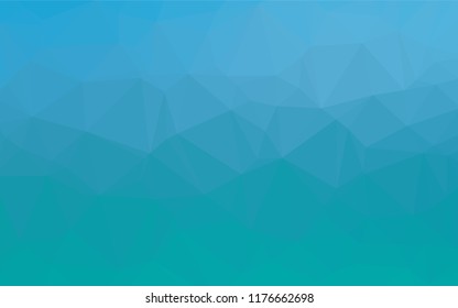 Light BLUE vector abstract mosaic background. Colorful illustration in abstract style with gradient. Triangular pattern for your business design.