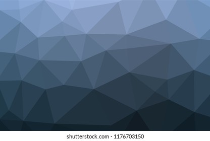 Light BLUE vector abstract mosaic backdrop. Shining illustration, which consist of triangles. The polygonal design can be used for your web site.