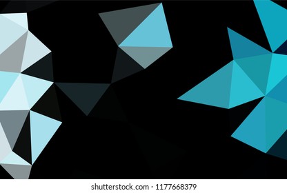 Light BLUE vector abstract mosaic backdrop. Shining illustration, which consist of triangles. The template can be used as a background for cell phones.
