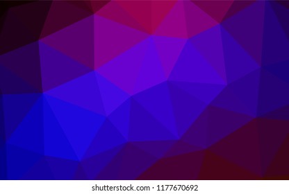 Light BLUE vector abstract mosaic background. Polygonal abstract illustration with gradient. Template for cell phone's backgrounds.