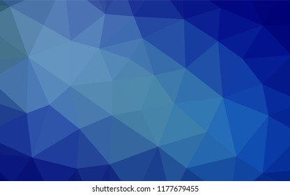 Light BLUE vector abstract mosaic background. A sample with polygonal shapes. The elegant pattern can be used as part of a brand book.