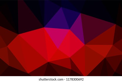 Light BLUE vector abstract mosaic pattern. Colorful illustration in abstract style with triangles. A new texture for your web site.