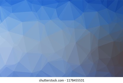 Light BLUE vector abstract mosaic backdrop. A sample with polygonal shapes. A completely new design for your business.
