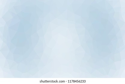 Light BLUE vector abstract mosaic background. Shining polygonal illustration, which consist of triangles. Completely new template for your banner.