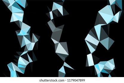 Light BLUE vector abstract mosaic backdrop. An elegant bright illustration with gradient. The template can be used as a background for cell phones.
