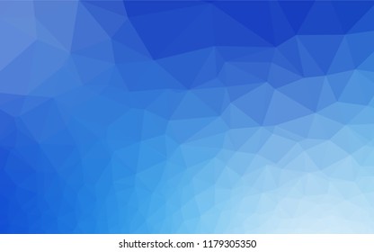 Light BLUE vector abstract mosaic pattern. A vague abstract illustration with gradient. Brand new design for your business.