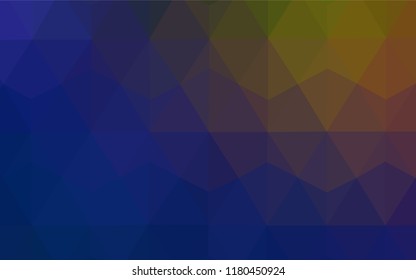 Light BLUE vector abstract mosaic backdrop. Creative geometric illustration in Origami style with gradient. New template for your brand book.