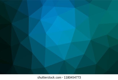 Light BLUE vector abstract mosaic backdrop. Modern geometrical abstract illustration with gradient. Brand new style for your business design.