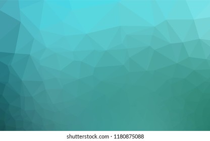 Light BLUE vector abstract mosaic backdrop. Colorful abstract illustration with gradient. The elegant pattern can be used as part of a brand book.