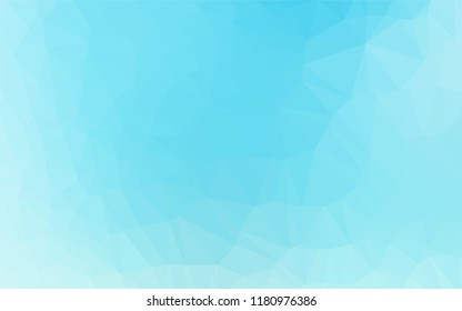 Light BLUE vector abstract mosaic background. Colorful abstract illustration with gradient. A new texture for your design.