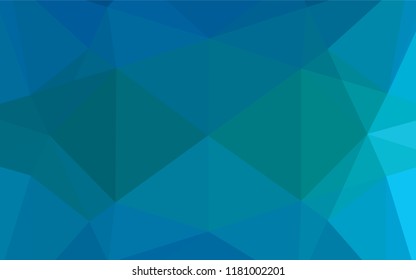 Light BLUE vector abstract mosaic background. Geometric illustration in Origami style with gradient.  The elegant pattern can be used as part of a brand book.