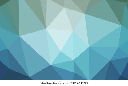 Light BLUE vector abstract mosaic pattern. Shining colorful illustration with triangles. Pattern for a brand book's backdrop.