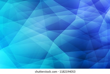 Light BLUE vector abstract mosaic background. Colorful illustration in abstract style with triangles. Textured pattern for your backgrounds.