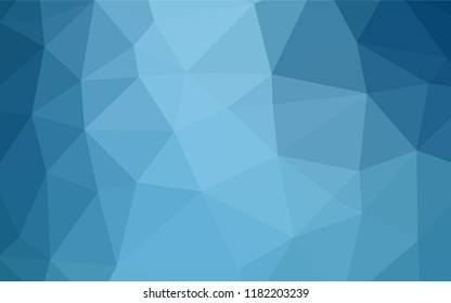 Light BLUE vector abstract mosaic backdrop. Creative illustration in halftone style with gradient. The elegant pattern can be used as part of a brand book.