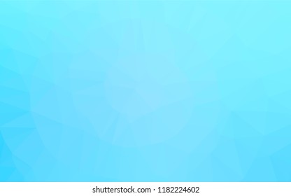 Light BLUE vector abstract mosaic pattern. Colorful abstract illustration with gradient. A completely new design for your business.