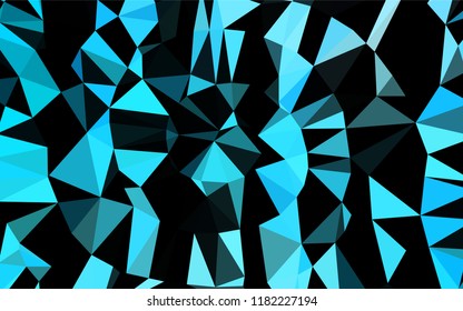 Light BLUE vector abstract mosaic pattern. Colorful illustration in abstract style with gradient. The textured pattern can be used for background.