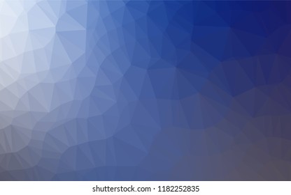 Light BLUE vector abstract mosaic backdrop. Creative geometric illustration in Origami style with gradient. A new texture for your design.