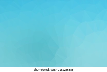 Light BLUE vector abstract mosaic pattern. Colorful abstract illustration with gradient. The completely new template can be used for your brand book.