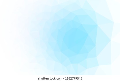Light BLUE vector abstract mosaic backdrop. Modern geometrical abstract illustration with gradient. Brand new style for your business design.