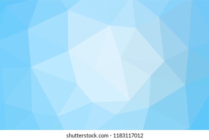 Light BLUE vector abstract mosaic backdrop. Creative illustration in halftone style with triangles. Textured pattern for your backgrounds.