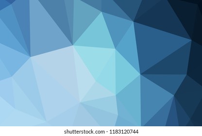 Light BLUE vector abstract mosaic pattern. Modern abstract illustration with triangles. Brand new design for your business.