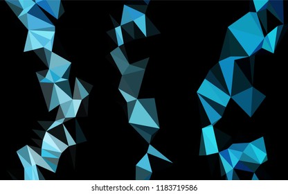 Light BLUE vector abstract mosaic pattern. Shining colored illustration in a Brand new style. A new texture for your design.