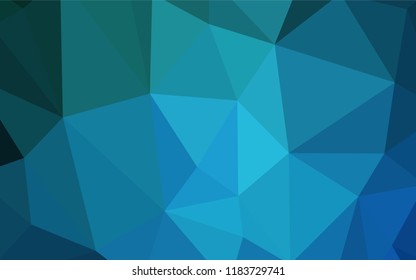 Light BLUE vector abstract mosaic pattern. Colorful abstract illustration with triangles. Pattern for a brand book's backdrop.