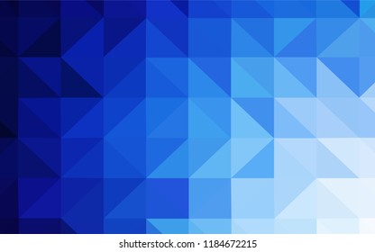 Light BLUE vector abstract mosaic backdrop. Shining polygonal illustration, which consist of triangles. Pattern for a brand book's backdrop.