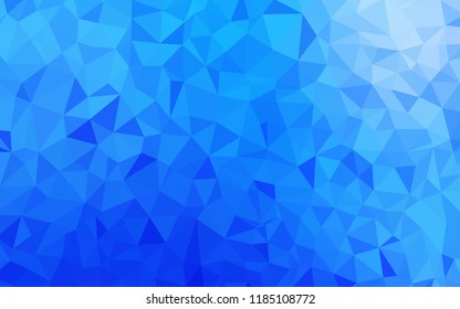 Light BLUE vector abstract mosaic pattern. Polygonal abstract illustration with gradient. Pattern for a brand book's backdrop.