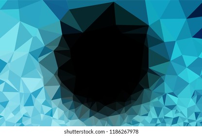 Light BLUE vector abstract mosaic background. Glitter abstract illustration with an elegant design. Brand new style for your business design.