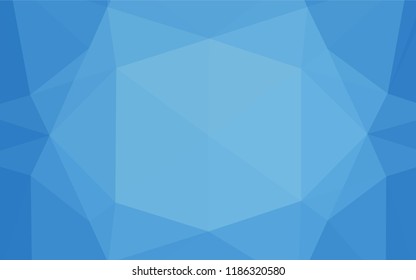 Light BLUE vector abstract mosaic pattern. A vague abstract illustration with gradient. Brand new design for your business.